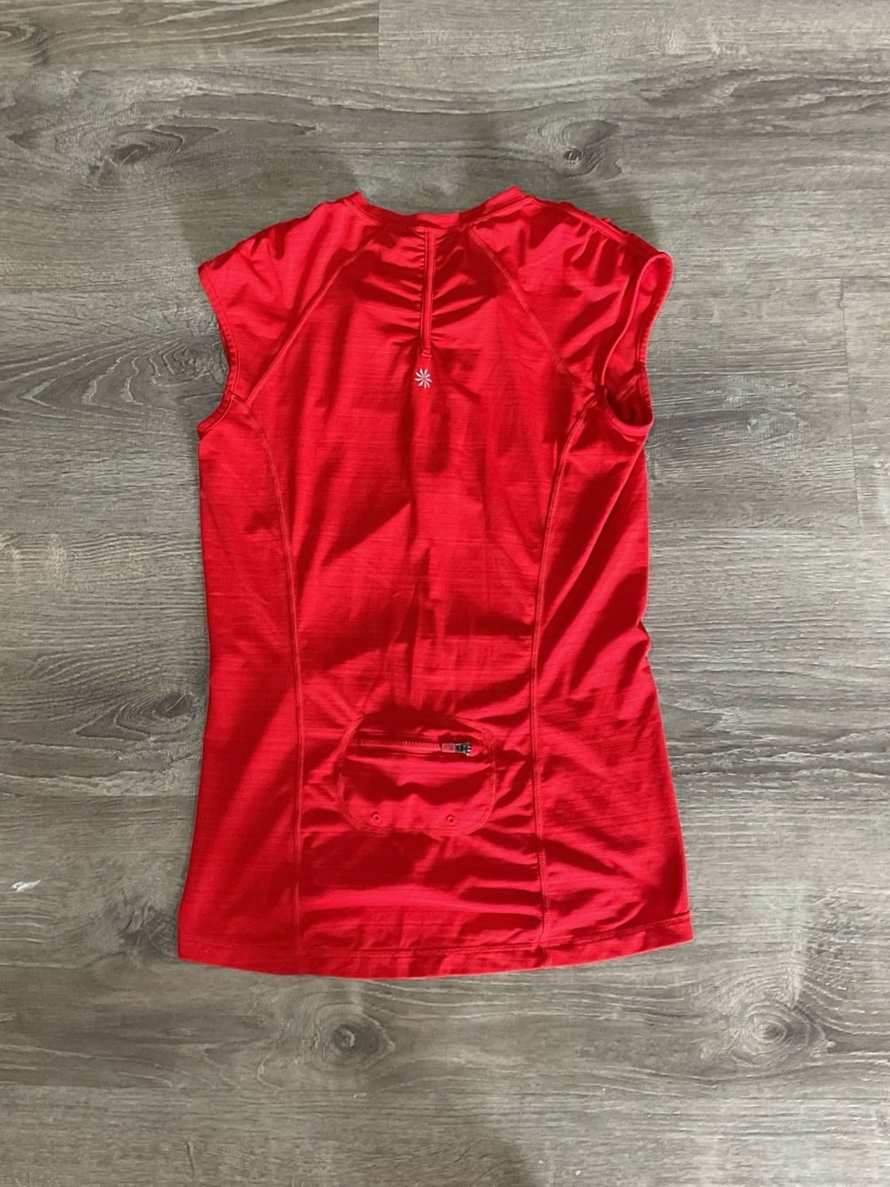 Athleta Red Sleeveless Performance Tank